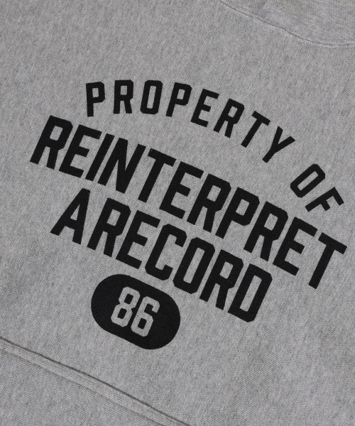 Винтажное худи Authentic Reverse Weave Heather Grey