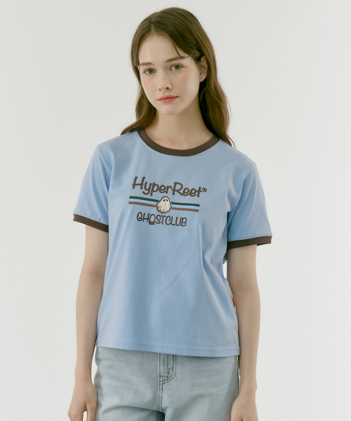 Футболка Cool Cotton Ringer [Sky Blue]_HF2TS070