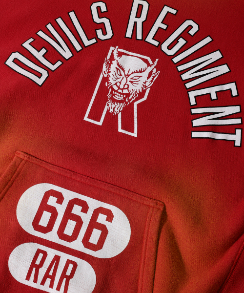 Худи Devils Regiment Vintage Reverse Weave Red