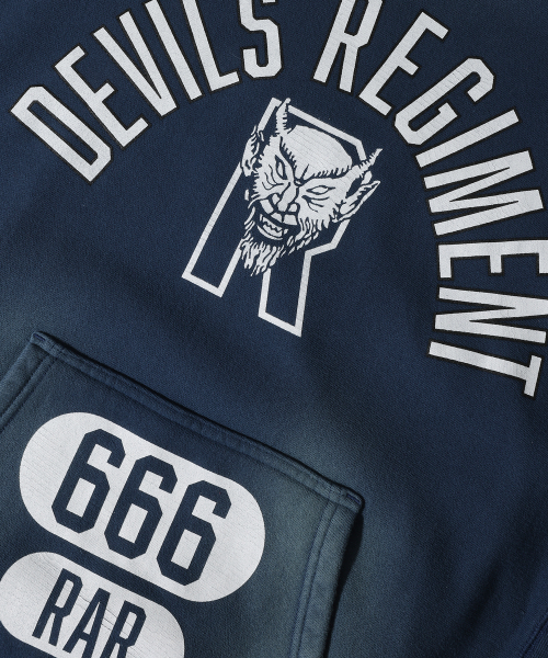 Худи Devils Regiment Vintage Reverse Weave_Blue