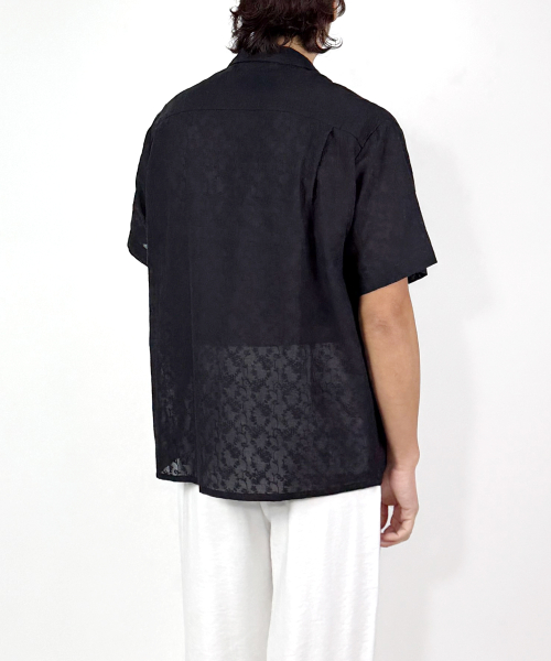 Полупрозрачная рубашка с вышивкой Ivy (Black)