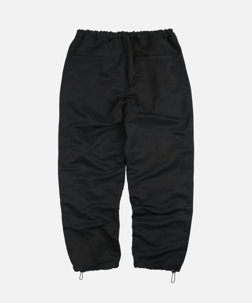 STRING NYLON TRACK PANTS _ BLACK