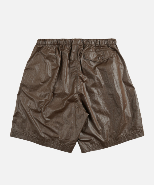 COATED CN SHORTS _ BROWN