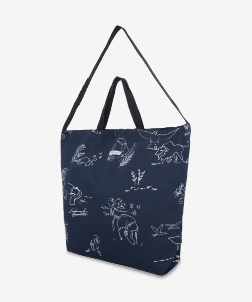 Двусторонняя сумка-тоут Carry All - Navy Animal / QT283CT285
