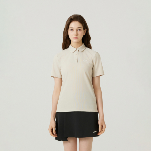 M Basic Fit Half Sleeve T-shirts_L/BEIGE