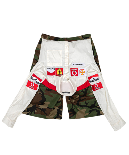 Layered Racing Shirt with Camouflage шорты - Camo