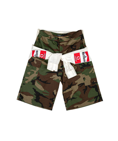Layered Racing Shirt with Camouflage шорты - Camo