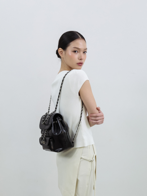 Рюкзак с цепочкой ASSOVIO Chain Backpack - Black