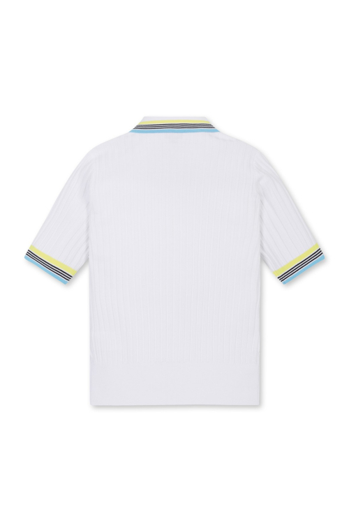 женский расцветка Tipping Polo Sweater_WWWAM25203WHX