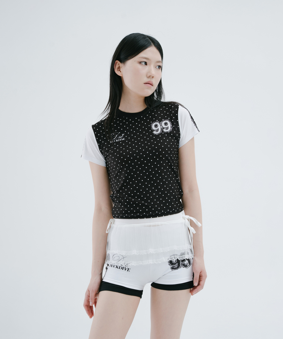 [DUCKDIVE] Dot Number Graphic Slim Short Sleeve ★大人気★ MUSINSA | DUCKDIVE Dot Number Graphic Slim Short Sleeve Black