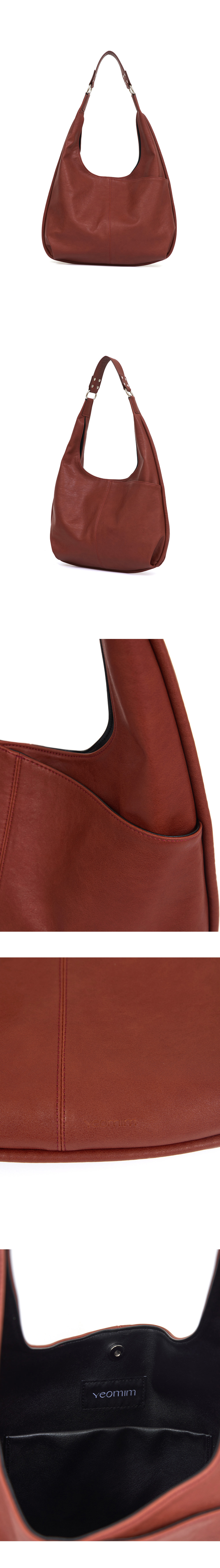 여밈(YEOMIM) medium slash hobo bag (brick) - 사이즈 & 후기