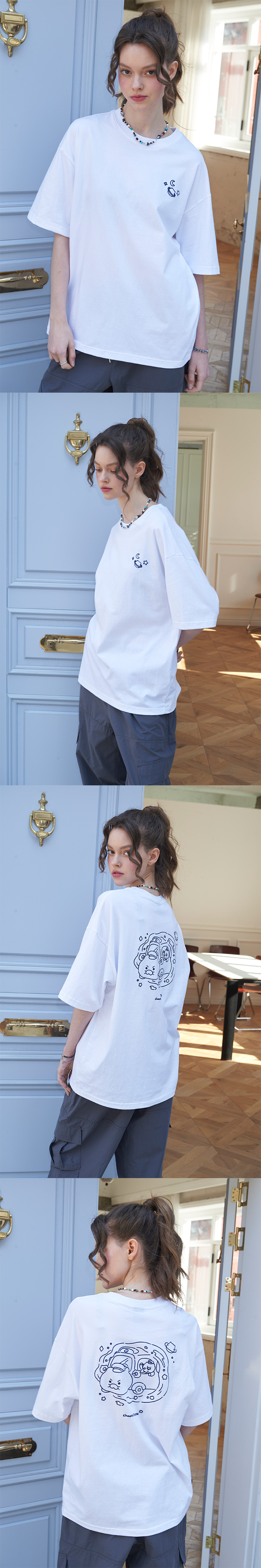 CPGN STUDIOのUniverse Chunshik Embroidered Short Sleeve MUSINSA | CPGN STUDIO [CPGN x Kakao Friends] Universe