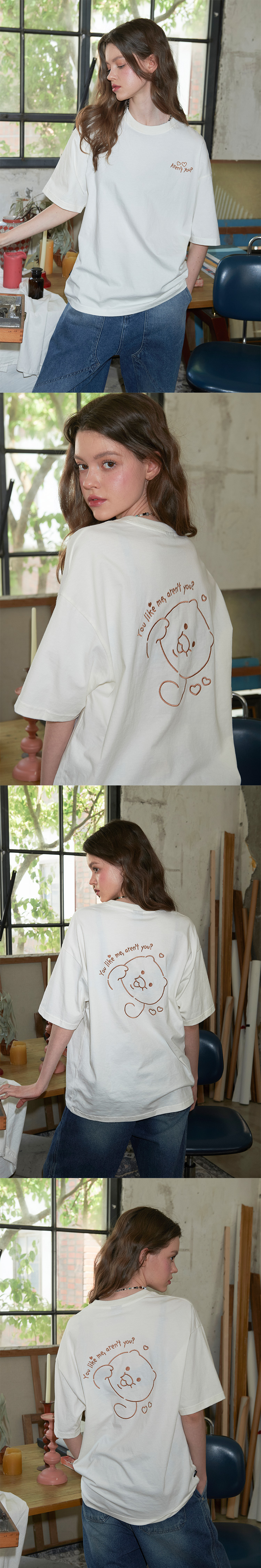 CPGN STUDIOのCute Chunsik Embroidered Short Sleeve T-shirt MUSINSA | CPGN STUDIO [CPGN x Kakao Friends] Cute Chunsik