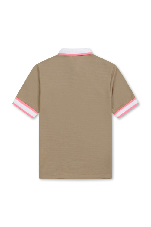 женский Knit Rib Loose Fit SS Polo_WWTCM25211BEX