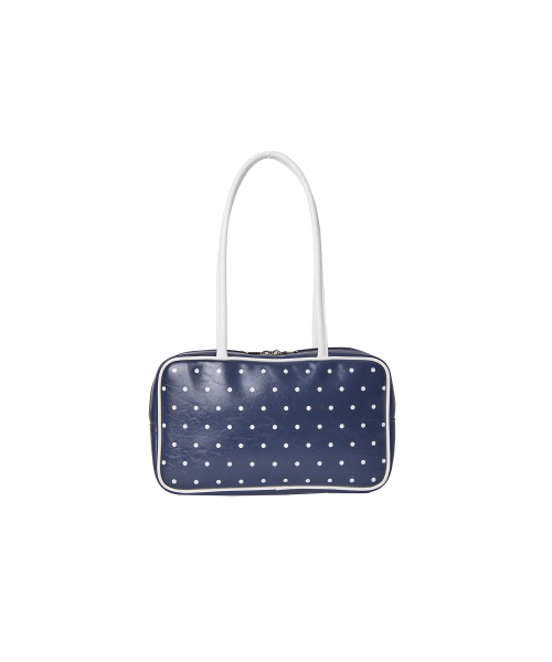 Dot square bag_navy
