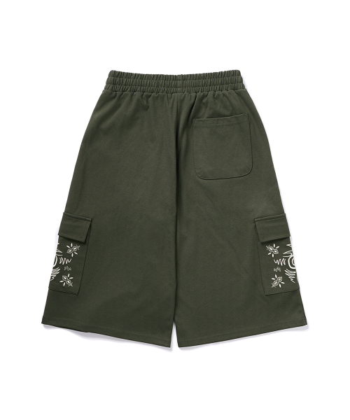 Бермуды карго 8/10 со складкой Khaki