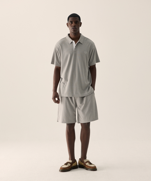 CMO TERRY POLO GREY