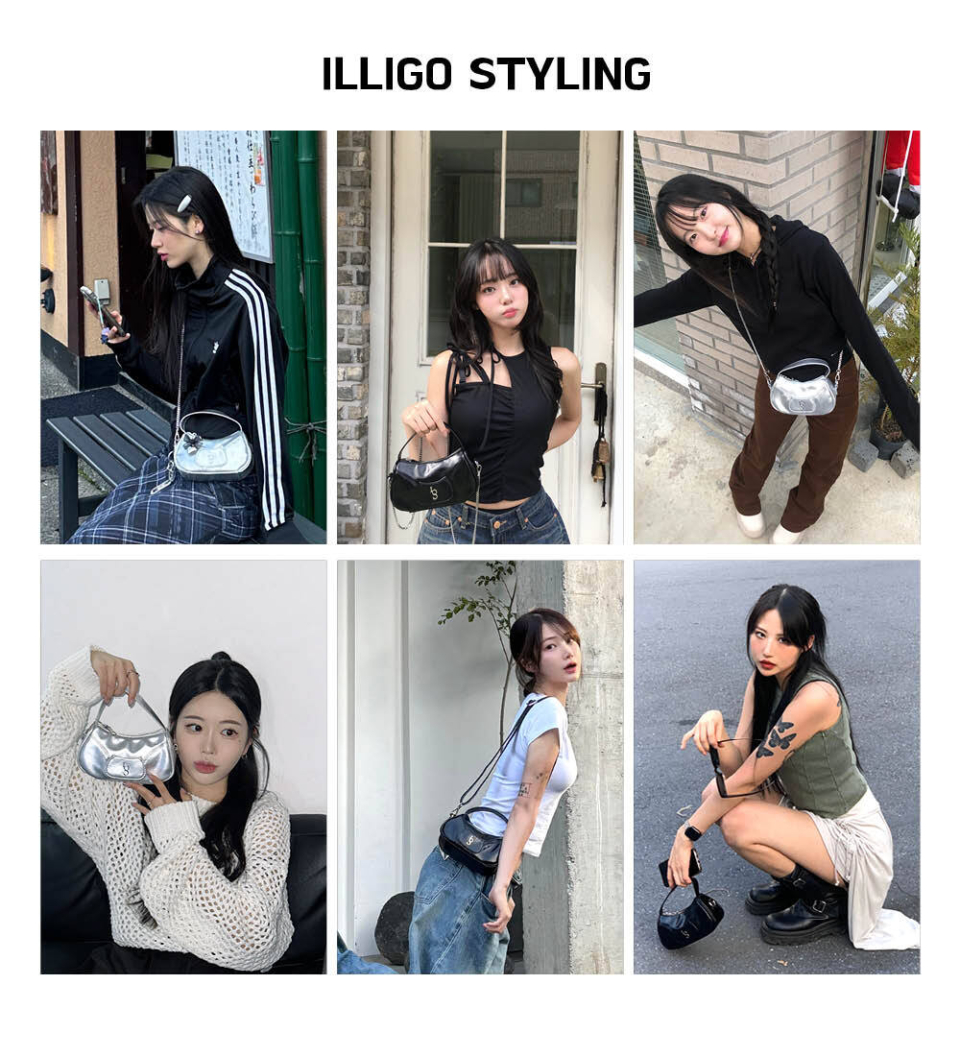 ◇ILLIGO◇ signature bag black MUSINSA | ILLIGO Signature mini bag black