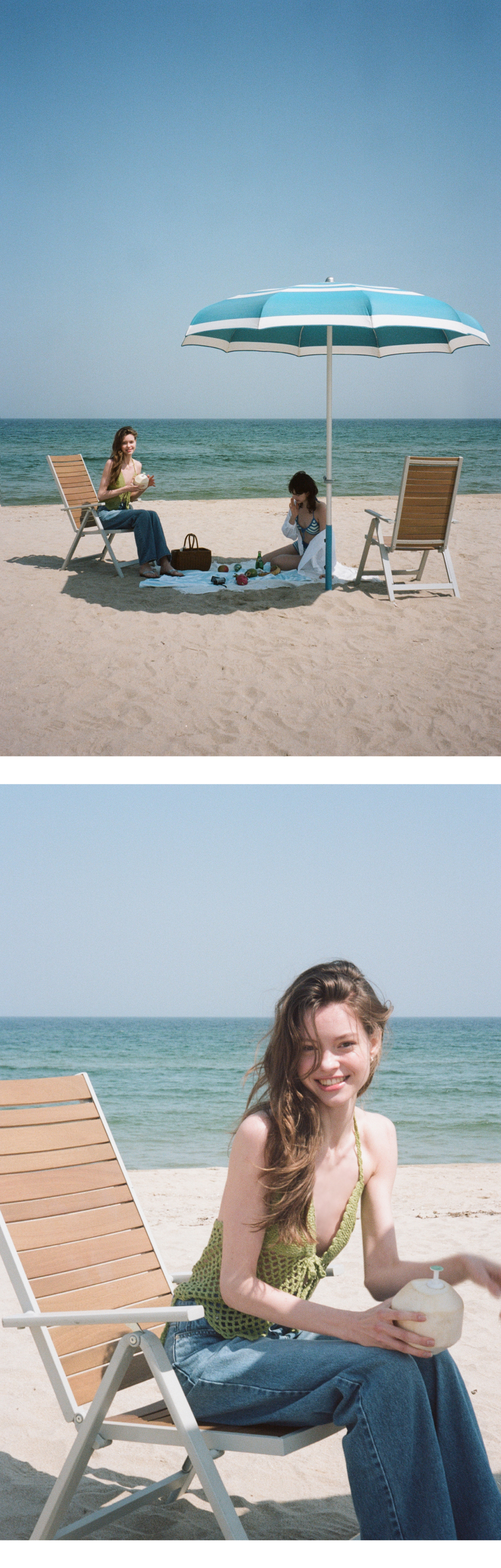 MUSINSA | SOMEWHEREBUTTER Handmade Mesh Knit Bikini - Olive