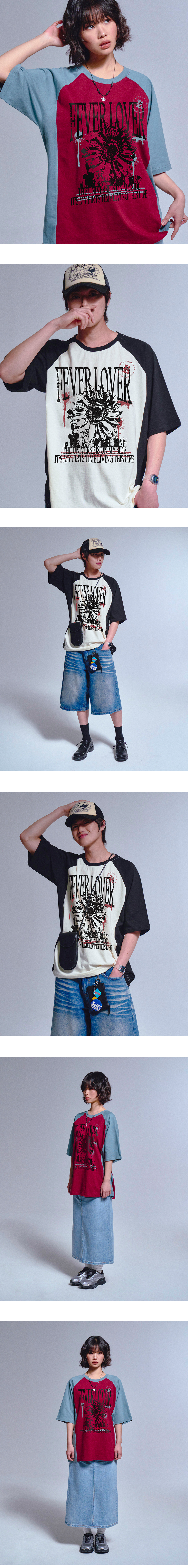 【GRAVER】25SS★ FEVER LOVER Raglan Short Sleeve T-shirt MUSINSA | GRAVER [UNISEX]FEVER LOVER Raglan Short Sleeve T