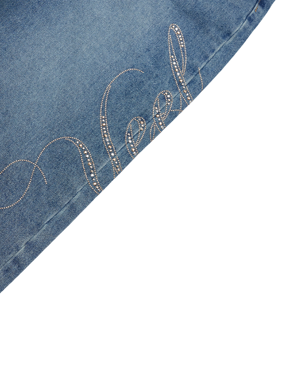 MUSINSA | L.E.E.Y YEEL SIDE CUBIC DENIM PANTS BLUE