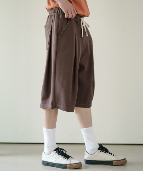 Light Deep Tuck Half брюки Brown OYSP2625