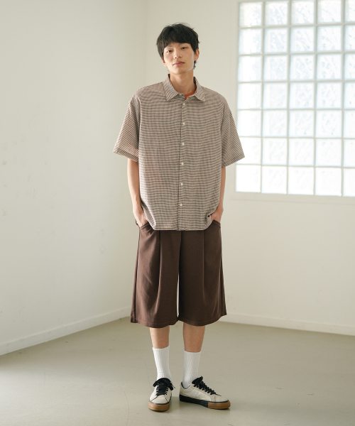 Light Deep Tuck Half брюки Brown OYSP2625