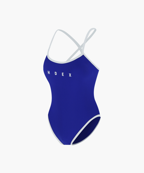 Mond Back String Monokini Cobalt Blue