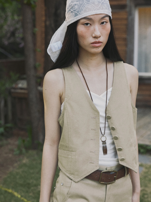 WESTERN VEST BEIGE