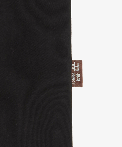 Футболка NT7UR60E с корейским алфавитом_JET BLACK