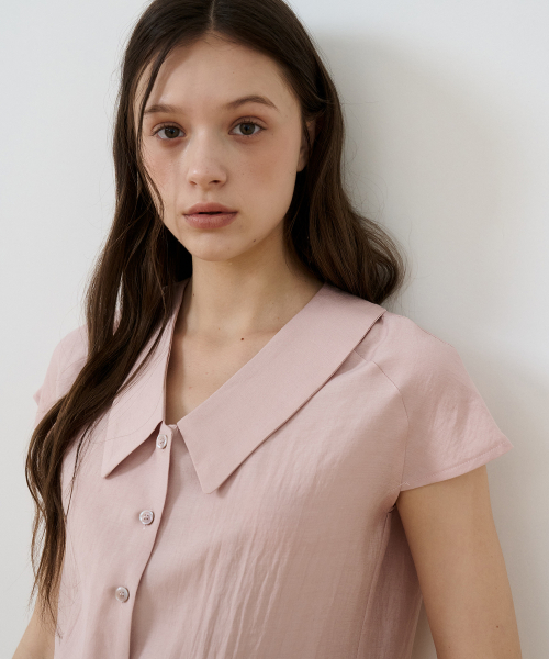 Блузка с воротником реглан Indy Pink [T52]