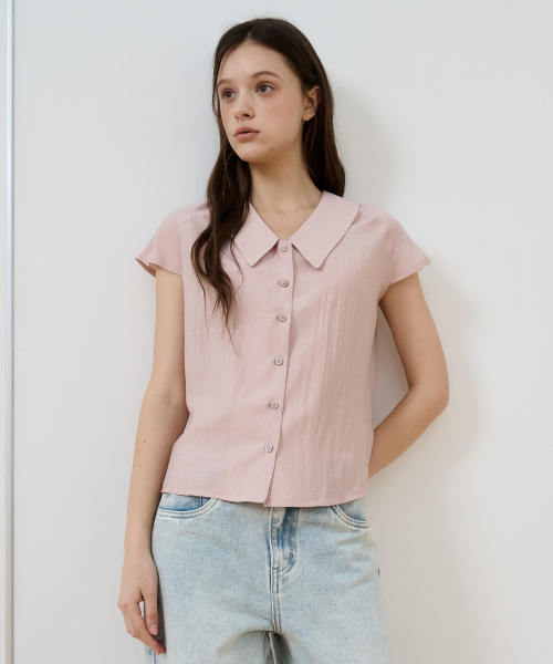 Блузка с воротником реглан Indy Pink [T52]
