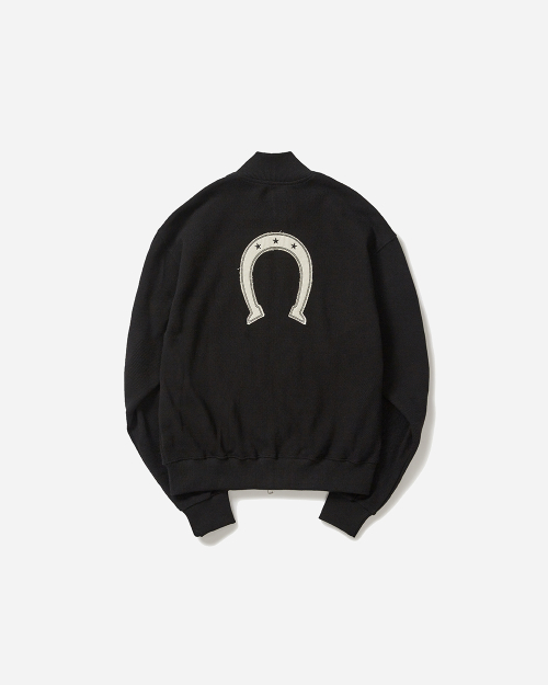 Horseshoe zip-up jacket / Black