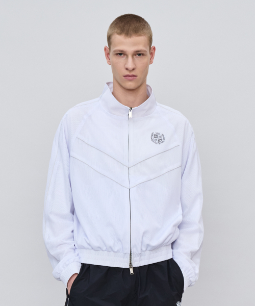 MESH PIPING TRACK JACKET [белый]