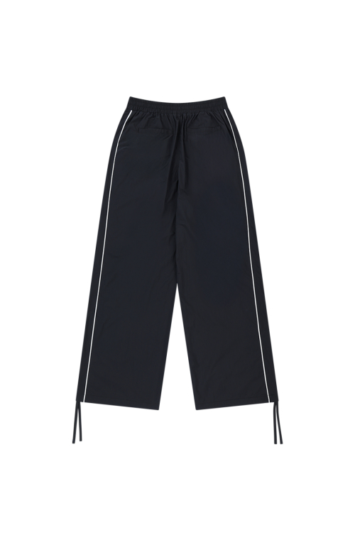 PIPING NYLON PANTS [BLACK]