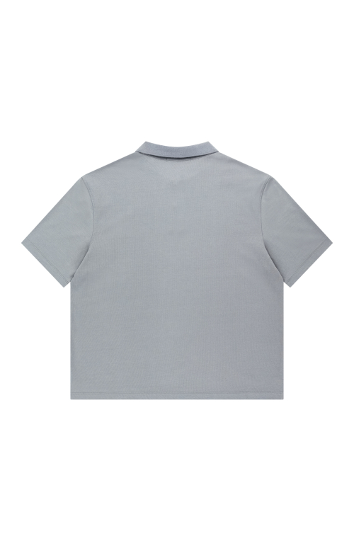 DARKNESS S/SLEEVES POLO [GREY]