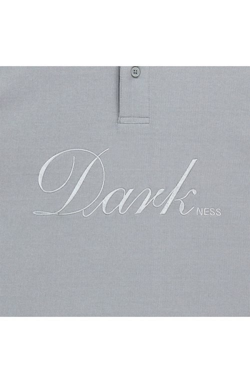 DARKNESS S/SLEEVES POLO [GREY]