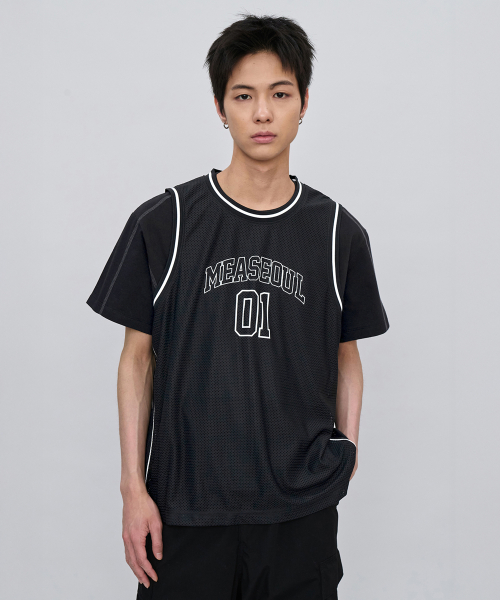 01 MESH TANK TOP [BLACK]