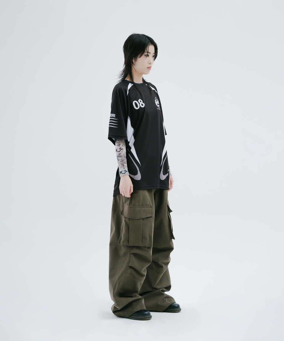 MUSINSA公式 | DUCKDIVE Player Mesh Short Sleeve Black