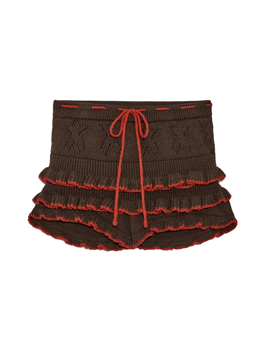 ★GLOWNY ★CANDY POP KNIT SHORTS GLOWNY CANDY POP KNIT SHORTS (BROWN) – SeoulSeoul