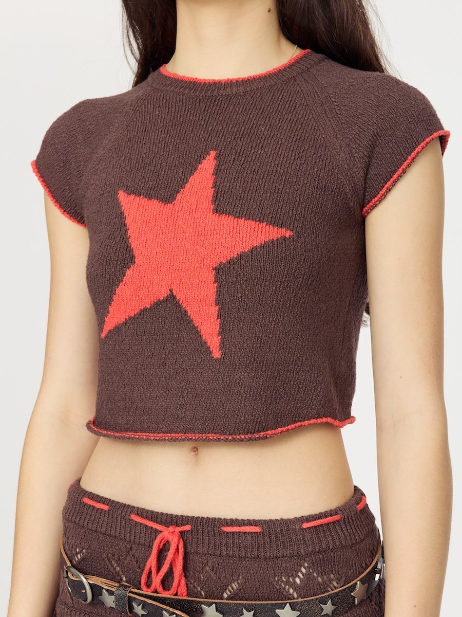 글로니(GLOWNY) CANDY POP KNIT TOP (2 Colors) - 사이즈 & 후기