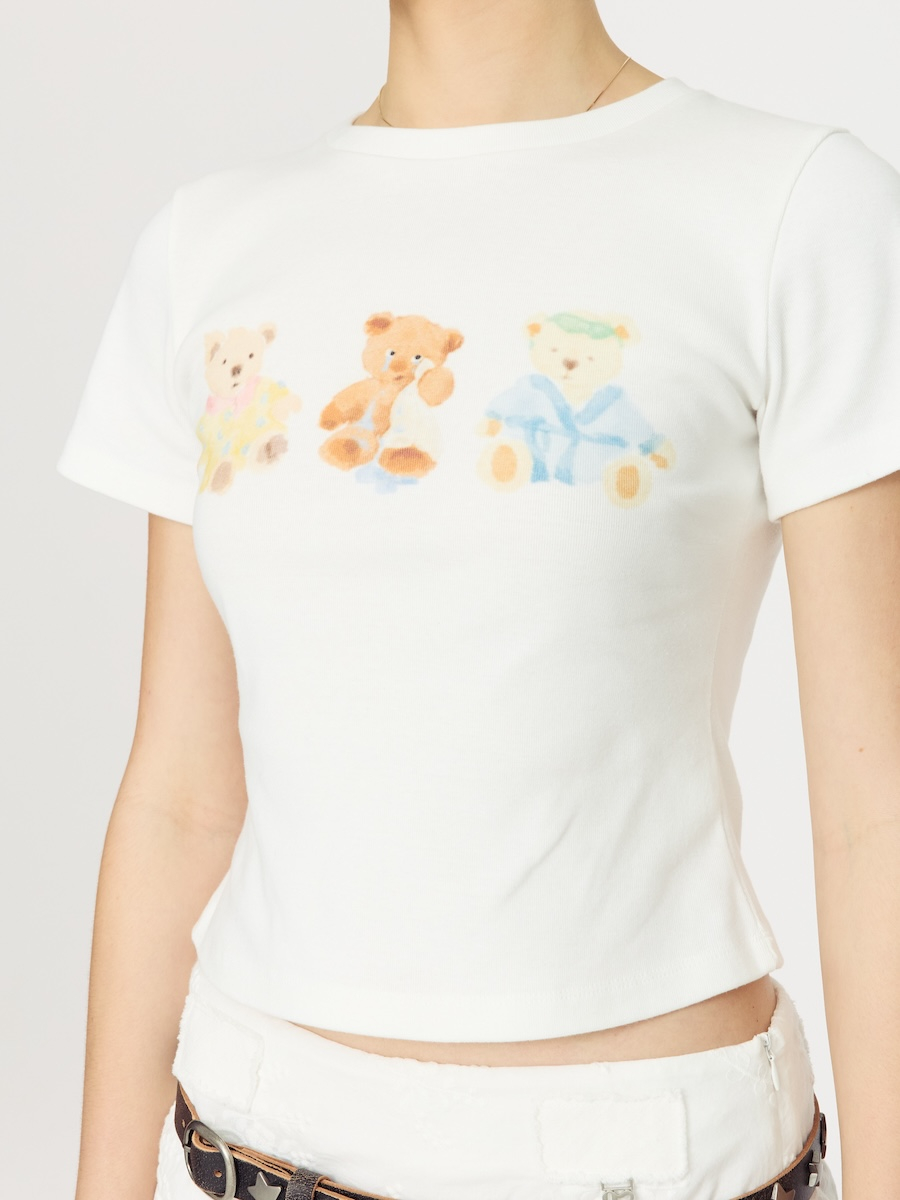 MUSINSA | GLOWNY CRYING BABY TEE (WHITE)