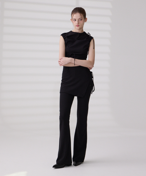 [SET] Брюки буткат DGDP + многослойная юбка с запахом, 2 colors