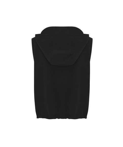 LIGHTWEIGHT HOODED VEST_Black