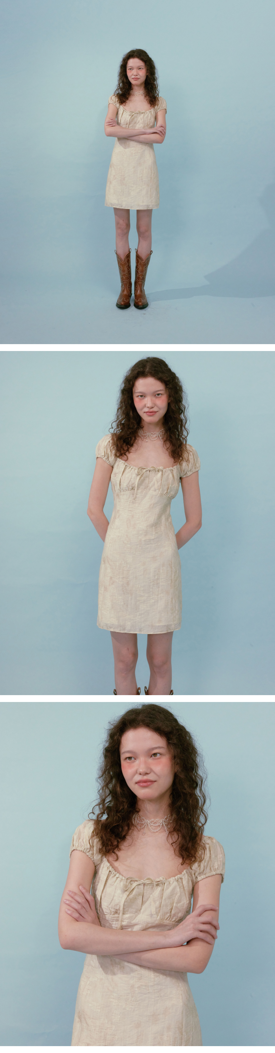 ◆Loulouseoul◆ Muddy Baby Dress Light Beige LOULOUSEOUL Muddy Baby Dress - Light Beige ​ | 하이츠스토어
