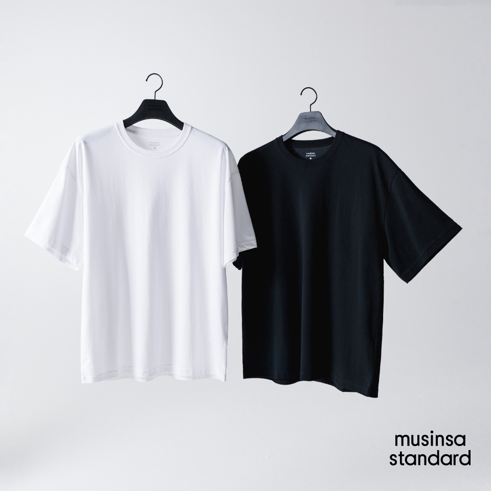 【Anyone more】Seren Round Basic Span T-shirt Oversized Organic T-Shirt - Pacific Blue – Colorful Standard