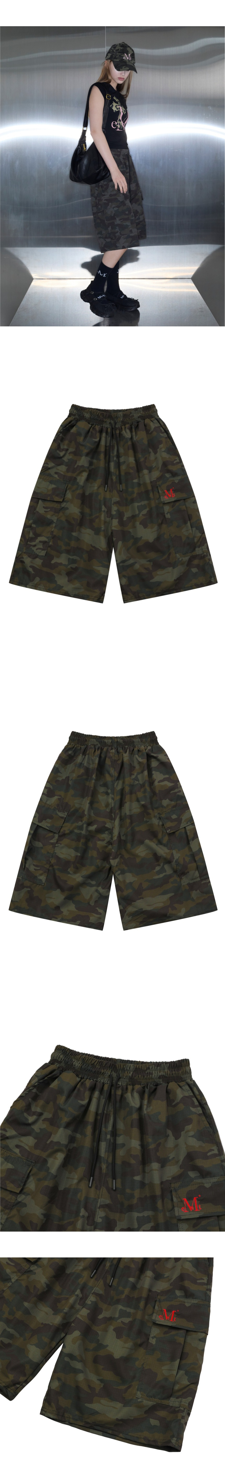MUSINSA | MUCENT Camo Cargo Pants Military Poly Nylon