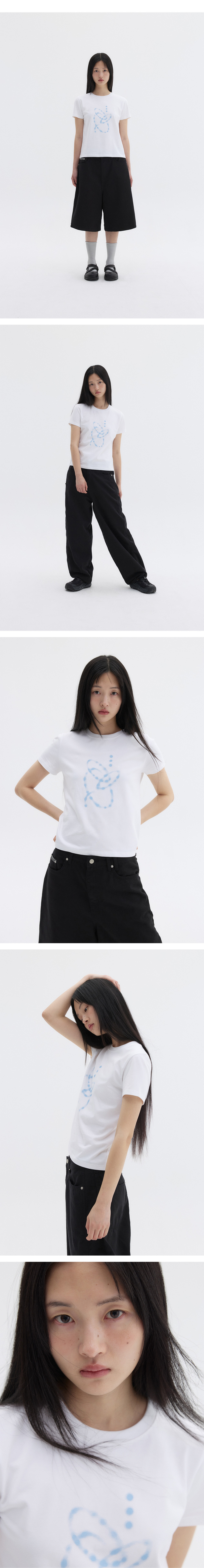 Tシャツ・カットソー OHESHIO WATER DROP T-SHIRT 5BJH1394 MUSINSA公式 | OHESHIO WATER DROP T-SHIRT, WHITE