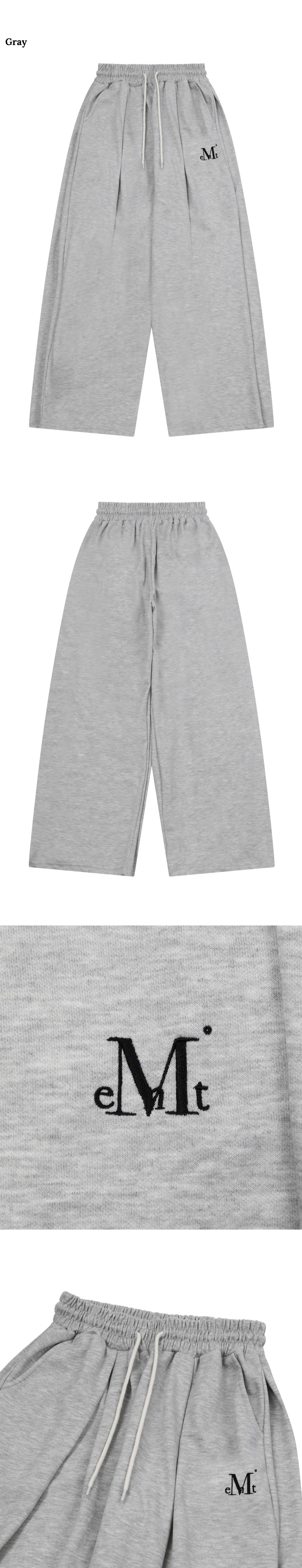 【MUCENT】 SIGNATURE FOUR PINTUCK WIDE SWEAT PANTS /追跡付 SIGNATURE FOUR PINTUCK WIDE SWEAT PANTS (2COLOR
