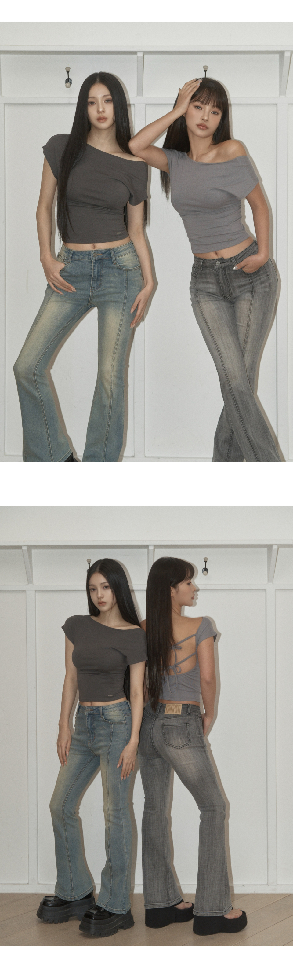 ★KHAKIPOINT★ Washed Bootcut Jeans MUSINSA | KHAKIPOINT Washed Bootcut Jeans (gray)